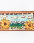 OHLAY WALLET Hand Tooled  Genuine Leather women bag western handbag purse