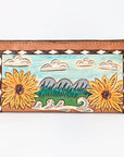OHLAY WALLET Hand Tooled  Genuine Leather women bag western handbag purse