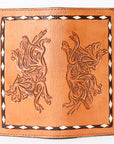 OHLAY WALLET Hand Tooled  Genuine Leather women bag western handbag purse