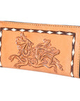 OHLAY WALLET Hand Tooled  Genuine Leather women bag western handbag purse