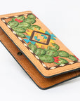 OHLAY WALLET Hand Tooled  Genuine Leather women bag western handbag purse