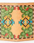 OHLAY WALLET Hand Tooled  Genuine Leather women bag western handbag purse