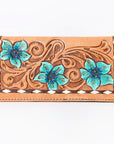 OHLAY WALLET Hand Tooled  Genuine Leather women bag western handbag purse