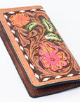 OHLAY Wallet Hand Tooled Genuine Leather Women Bag Western Handbag Purse | Womens Handbags |Leather Belt for Summer