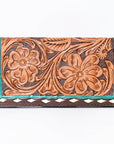 OHLAY WALLET Hand Tooled  Genuine Leather women bag western handbag purse