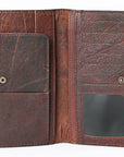 OHLAY WALLET Hand Tooled  Genuine Leather women bag western handbag purse