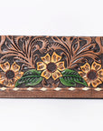 OHLAY WALLET Hand Tooled  Genuine Leather women bag western handbag purse