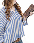 OHLAY WALLET Hand Tooled  Genuine Leather women bag western handbag purse