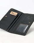 OHLAY WALLET Hand Tooled  Genuine Leather women bag western handbag purse