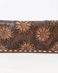 OHLAY WALLET Hand Tooled  Genuine Leather women bag western handbag purse