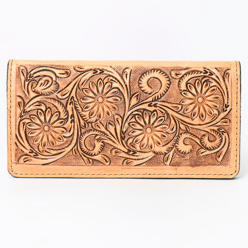 OHLAY Wallet Hand Tooled Genuine Leather Women Bag Western Handbag Purse | Womens Handbags |Leather Belt for Summer
