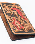 OHLAY WALLET Hand Tooled  Genuine Leather women bag western handbag purse