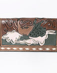 OHLAY Wallet Hand Tooled Genuine Leather Women Bag Western Handbag Purse | Womens Handbags |Leather Belt for Summer