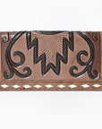 OHLAY Wallet Hand Tooled Genuine Leather Women Bag Western Handbag Purse | Womens Handbags |Leather Belt for Summer