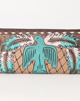OHLAY WALLET Hand Tooled  Genuine Leather women bag western handbag purse