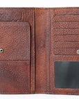 OHLAY WALLET Hand Tooled  Genuine Leather women bag western handbag purse