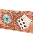 OHLAY WALLET Hand Tooled  Genuine Leather women bag western handbag purse