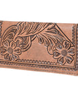OHLAY WALLET Hand Tooled  Genuine Leather women bag western handbag purse