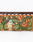 OHLAY WALLET Hand Tooled  Genuine Leather women bag western handbag purse