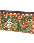 OHLAY WALLET Hand Tooled  Genuine Leather women bag western handbag purse