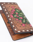 OHLAY WALLET Hand Tooled  Genuine Leather women bag western handbag purse