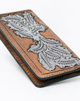 OHLAY WALLET Hand Tooled  Genuine Leather women bag western handbag purse