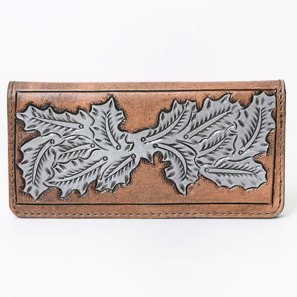 OHLAY WALLET Hand Tooled  Genuine Leather women bag western handbag purse