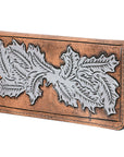 OHLAY WALLET Hand Tooled  Genuine Leather women bag western handbag purse