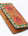 OHLAY WALLET Hand Tooled  Genuine Leather women bag western handbag purse