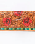 OHLAY WALLET Hand Tooled  Genuine Leather women bag western handbag purse
