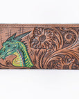 OHLAY WALLET Hand Tooled  Genuine Leather women bag western handbag purse