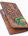 OHLAY WALLET Hand Tooled  Genuine Leather women bag western handbag purse