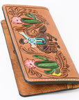 OHLAY WALLET Hand Tooled  Genuine Leather women bag western handbag purse