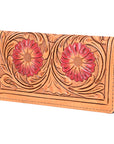 OHLAY WALLET Hand Tooled  Genuine Leather women bag western handbag purse