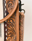 ADBG1202 American Darling Hand Tooled Saddle Blanket Genuine Leather Women Bag Western Handbag Purse