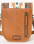 ADBG1202 American Darling Hand Tooled Saddle Blanket Genuine Leather Women Bag Western Handbag Purse
