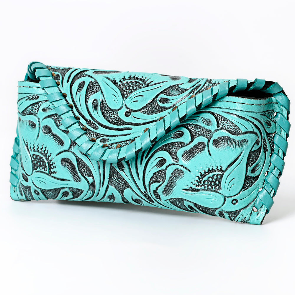 American Darling Sunglass Case Hand Tooled Genuine Leather Women Bag Western Handbag Purse