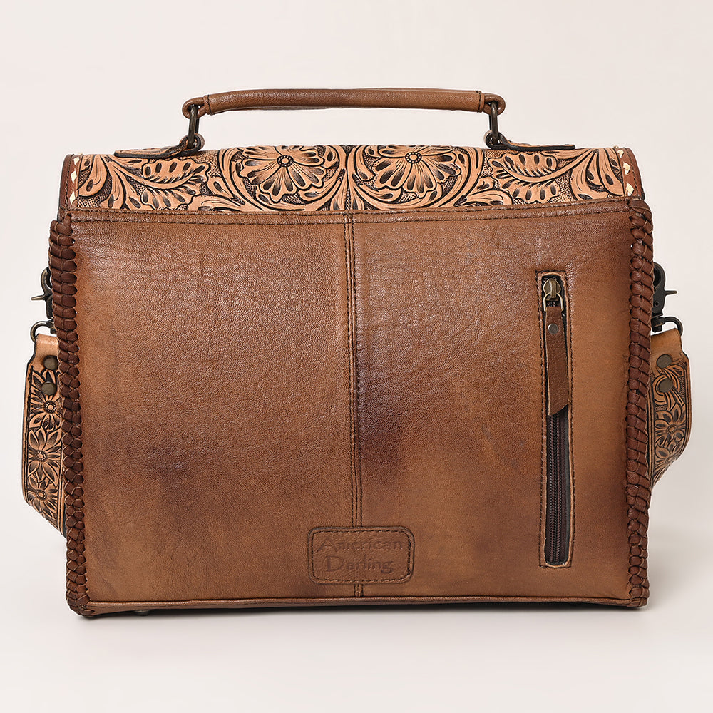 ADBG1210 American Darling Hand Tooled Genuine Leather Women Bag Western Handbag Purse
