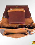 HILASON Leather Tool Bag Construction Handyman Farmers Organizer Storage Bags For Men Electrician Tools Home & Wood Work