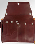 HILASON Leather Tool Bag Construction Handyman Farmers Organizer Storage Bags For Men Electrician Tools Home & Wood Work