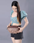 ADBG1211 American Darling Hand Tooled Genuine Leather Women Bag Western Handbag Purse
