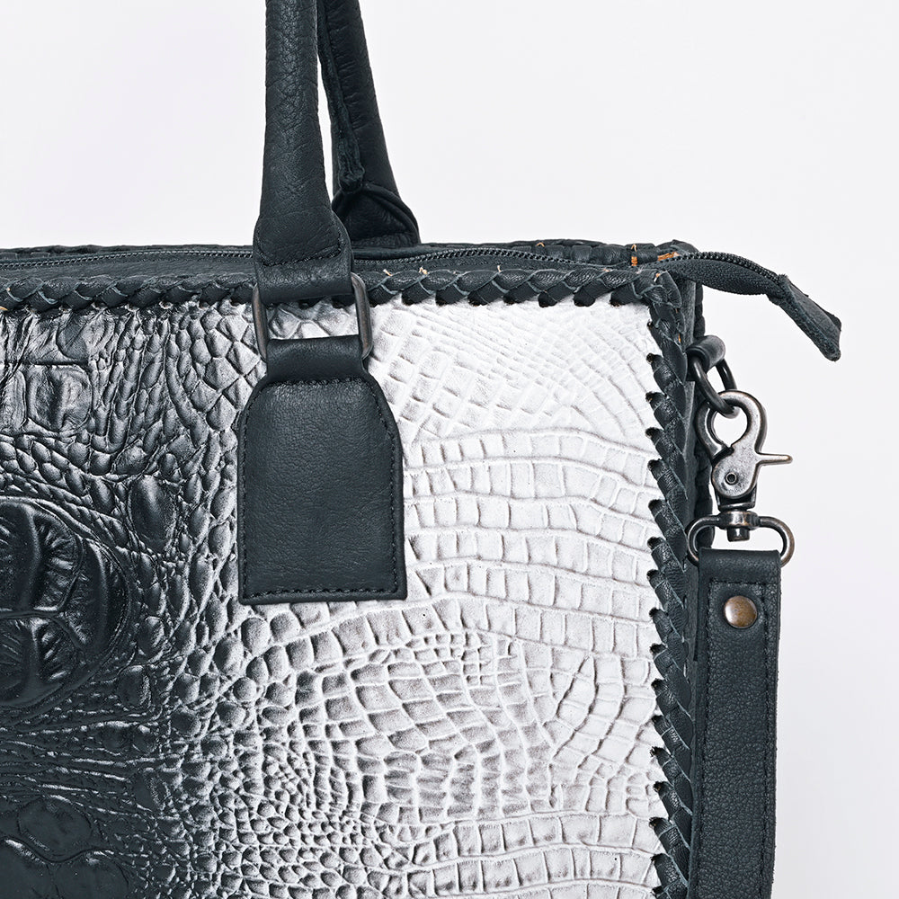 American Darling ADBG1217 Crocodile Embossed Genuine Leather Women Bag Western Handbag Purse