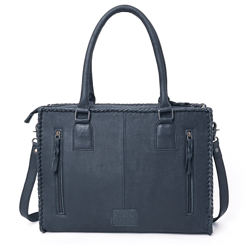 American Darling ADBG1217 Crocodile Embossed Genuine Leather Women Bag Western Handbag Purse