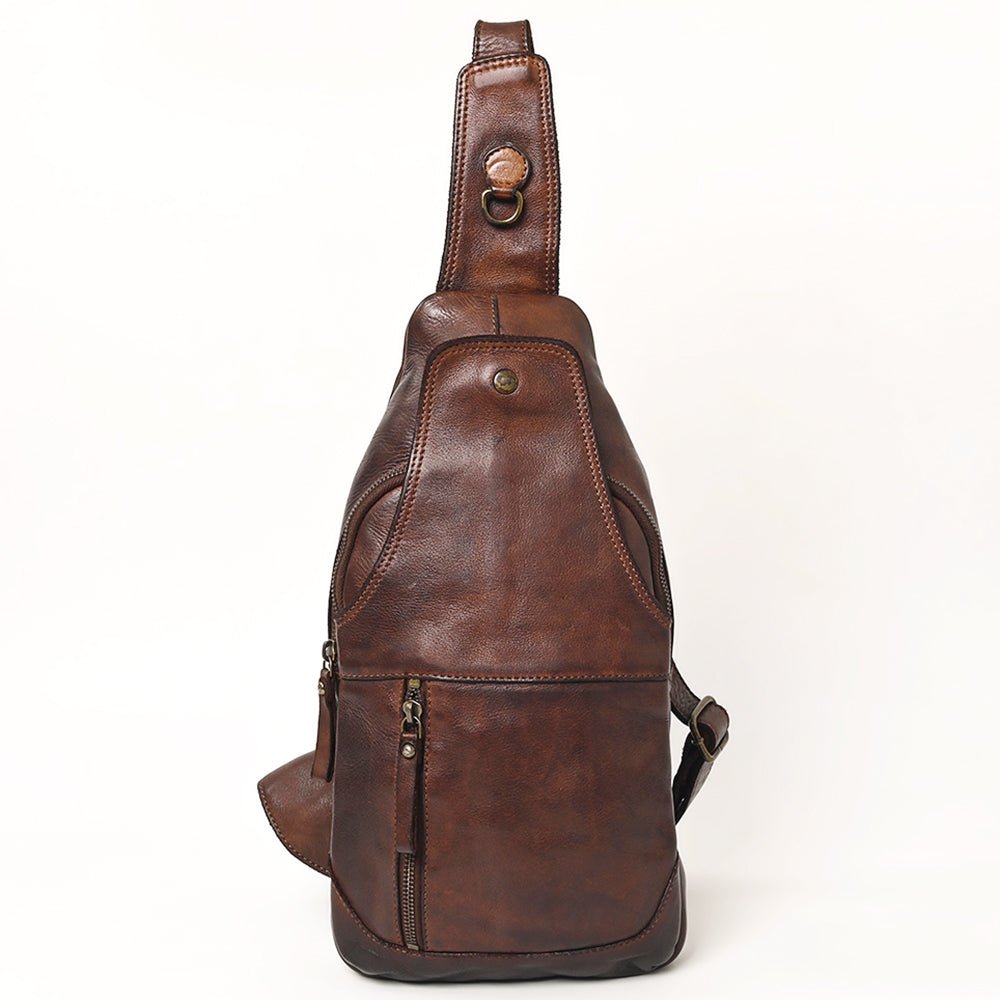 Full Grain Leather Sling Bag - SWC202 – Hilason