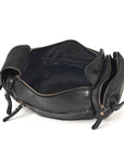 Spaghetti Western Swc400Blk Duffel Vintage Handmade Drum Dyed Genuine European Cowhide Leather Women Bag Western Handbag Purse