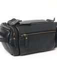 Spaghetti Western Swc400Blk Duffel Vintage Handmade Drum Dyed Genuine European Cowhide Leather Women Bag Western Handbag Purse