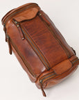 Spaghetti Western Swc400Cg Duffel Vintage Handmade Drum Dyed Genuine European Cowhide Leather Women Bag Western Handbag Purse