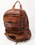 Spaghetti Western Swc414Cg Backpack Vintage Handmade Drum Dyed Genuine European Cowhide Leather Women Bag Western Handbag Purse