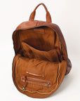 Spaghetti Western Swc414Cg Backpack Vintage Handmade Drum Dyed Genuine European Cowhide Leather Women Bag Western Handbag Purse