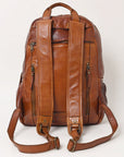Spaghetti Western Swc414Cg Backpack Vintage Handmade Drum Dyed Genuine European Cowhide Leather Women Bag Western Handbag Purse